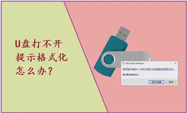 九游会·[j9]官方网站U盘打不开提示格式化怎么办？（含数据恢复及U盘修复教程）(图1)